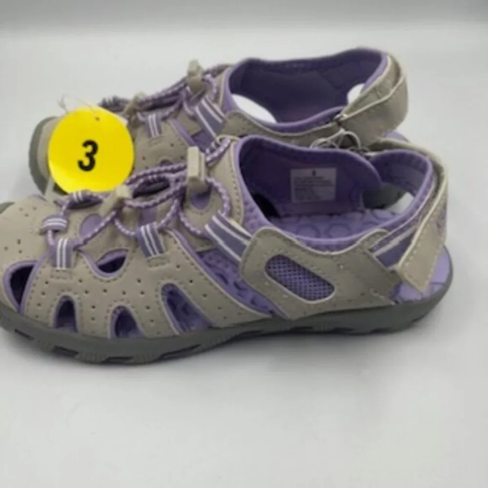 NEW Khombu Active Water Sport Closed Toe Sandals Water Shoes Girls Sz‎ 3 NWT